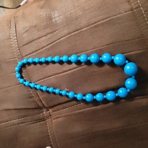 Fashion jewelry blue necklace